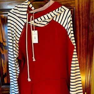 Vanilla Bay double hoodie sweater.